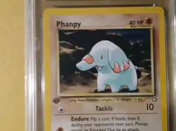 CGC PRISTINE 10 Pokemon Phanpy 43/111 2000 Neo Genesis 1st Edition ( RARE ) - Image 2