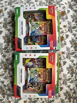 Pokemon TCG First Partner Illustration Collection Series 1!! Two Box Lot! - Image 1