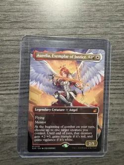MTG - Aurelia, Exemplar of Justice (Anime Borderless) 436 Ravnica Remastered NM - Image 1