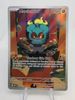 Pokemon TCG Marshadow 146/132 Mega Evolution Illustration Rare Holo - Image 1