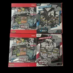 Pokemon Black Bolt and White Flare Binder + Poster Collection Sam's Club Bundles - Image 1
