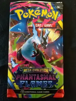 Pokemon Phantasmal Flames Booster Pack - MEGA CHARIZARD X ART - New Sealed - Image 1