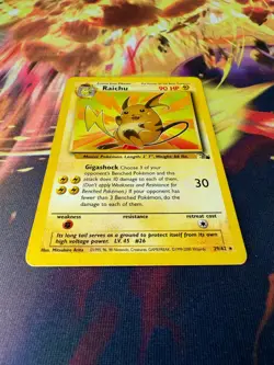 Raichu 29/62 LP-NM Rare Fossil 1999-2000 Pokemon TCG - Image 2