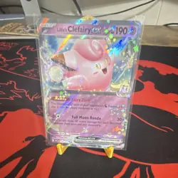Pokemon TCG Lillie's Clefairy EX Prize Pack Double Rare 056/159 190 HP Holo - Image 1