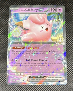 Pokemon TCG - Lillie's Clefairy ex 056/159 Sv09: Journey Together Holo NM - Image 1