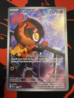 Charcadet 022 Black Star Promo Phantasmal Pokemon Center Stamped NOT Sealed - Image 1