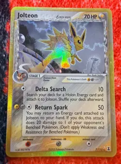 Jolteon 7/113 Ex Delta Species Pokemon Card 2005 Vintage Holo Rare - Image 2