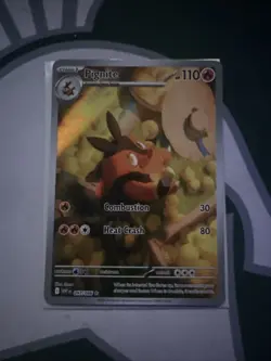 Pokemon TCG Pignite Card White Flare Illustration, Rare, 097/086 - Image 1