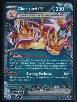 2025 Charizard ex SVP 196 Black Star Promo Tera Darkness Holo Pokemon Card NM - Image 1
