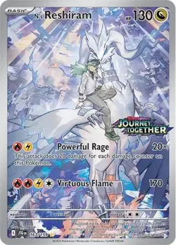 N's Reshiram (Journey Together Stamped Miscellaneous Cards & Products LP Pokemon - Image 1