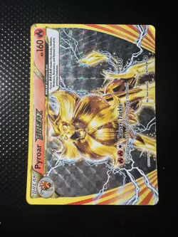 Pokemon Pyroar BREAK Full Art Rare Holo 24/114 XY Steam Siege 160HP TCG Card - Image 1