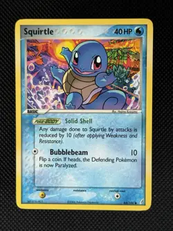 Squirtle 64/100 -Vintage Pokemon Card- EX Crystal Guardians - Image 1