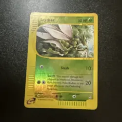 Pokemon Scyther Aquapolis Reverse Holo Common Basic 50 HP 106/147 Card - Image 1
