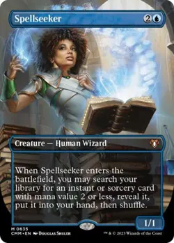 MTG English Spellseeker (Borderless) NM Normal Commander Masters - Image 1
