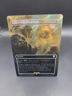 MTG Galadriel's Dismissal Borderless Surge Foil Near Mint LOTR Card (544) - Image 1