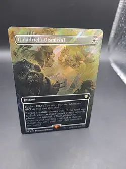 MTG Galadriel's Dismissal Borderless Surge Foil Near Mint LOTR Card (544) - Image 2