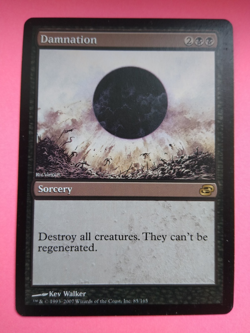 Magic The Gathering 2007 PLANAR CHAOS Damnation Rare 85/165 NM Art Kev Walker 1X - Image 1
