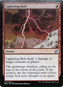 Lightning Bolt 122 Uncommon Modern Masters 2015 Magic: The Gathering Near Mint - Image 1