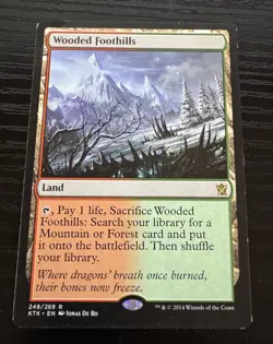 Wooded Foothills - Khans of Tarkir MTG Magic the Gathering - Image 1