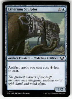 ETHERIUM SCULPTOR #72 MTG COMMANDER: EDGE OF ETERNITIES COMMON - Image 1