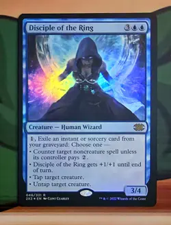 X 1 Disciple of the Ring Foil NM Double Masters 2022 046 MTG Magic The Gathering - Image 1
