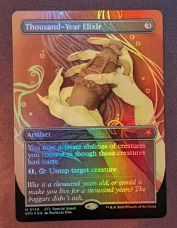 MTG - Thousand-Year Elixir (borderless foil) - ECL/SPG (NM+) - Image 1