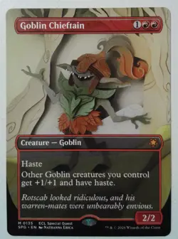 Goblin Chieftain *Borderless Mythic* Magic MtG x1 SPG ECL Special Guests - Image 1