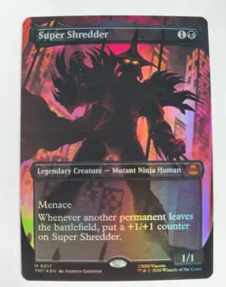 MTG Super Shredder, Foil Silhouette (217), NM/Unplayed, TMNT - Image 1