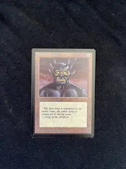 Magic the Gathering Beta Obsianus Golem NM - Image 1