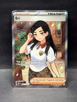 Pokemon TCG Prismatic Evolutions Eri Full Art Trainer Ultra Rare Card 136/131 NM - Image 1