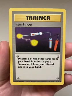Item Finder, 074/102, Base Set, Rare, Pokemon TCG - Image 1