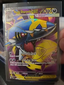 Mega Sharpedo ex 113/094 Holo – Pokemon TCG - ME: Phantasmal Flames - NM - Image 1