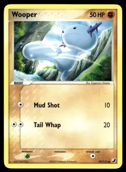 Pokemon TCG Unseen Forces #79/115 Wooper LP+ - Image 1