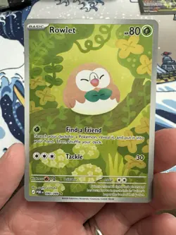 Pokemon TCG Perfect Order Illustration Rare IR Rowlet 090/088 NM - Image 1