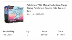 PRESALE CONFIRMED Pokemon TCG: Chaos Rising Pokemon Center Elite Trainer Box ETB - Image 2