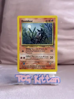 Houndour - 24/75 - Rare - Neo Discovery - Pokemon - NM - TCGKITTEN - Image 1
