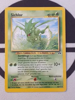 Pokemon Karte Sichlor 46/75 Neo Entdeckung Set Deutsch Pokemon Original TCG - Image 3