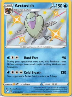Pokemon TCG Arctovish SV037 Shining Fates Holo NM - Image 1