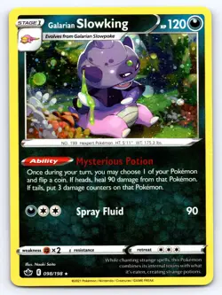 Galarian Slowking (Cosmos Holo) 098/198 Holo Pokemon LP - Image 1