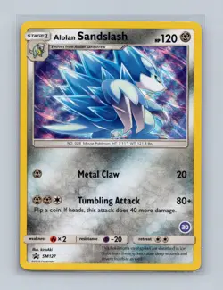 Alolan Sandslash - SM127 Promo Sun & Moon Promo Pokemon Holo Lightly Played - Image 1