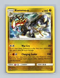 Kommo-o 77/111 Rare Crimson Invasion Pokemon Lightly Played - Image 1