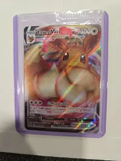 Eevee Vmax ~ Pokemon Black Star Promo ~ Full Art Holo Sealed #SWSH087 - Image 1