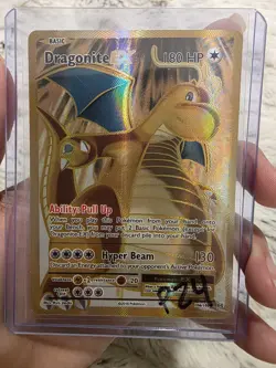 Pokemon Dragonite EX Ultra Rare Evolutions 106/108 Full Art Holo 180HP - Image 1