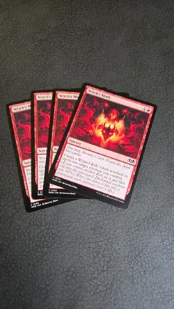 [MTG] [4x] Witch's Mark - Wilds of Eldraine - NM - #158 - Image 1