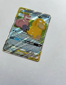 Pokemon Slowpoke & Psyduck GX Ultra Rare Full Art Holo SM-Unified Minds 218/236 - Image 4
