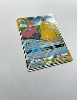 Pokemon Slowpoke & Psyduck GX Ultra Rare Full Art Holo SM-Unified Minds 218/236 - Image 5