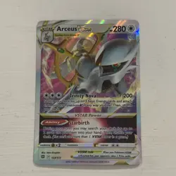 Pokemon Arceus VSTAR Swsh09 Brilliant Stars Ultra Rare Holo 123/172 Vstar 280 HP - Image 1