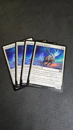 [MTG] [4x] Rimefur Reindeer - Wilds of Eldraine - NM - #27 - Image 1