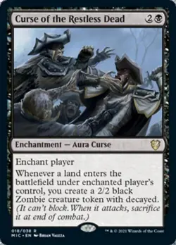 Curse of the Restless Dead - Light Play MTG Commander 2021 Midnight Hunt - Image 1