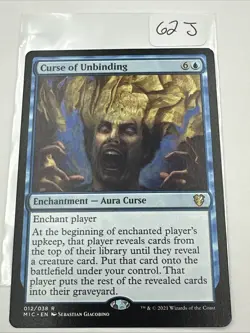 Curse of Unbinding R Commander: Innistrad: Midnight Hunt 12 NM MTG x1 - Image 2